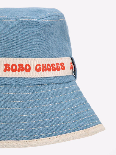Панама Blue Denim с контрастной полосой от бренда Bobo Choses