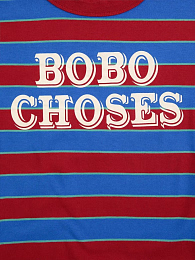 Футболка Red Stripes BC от бренда Bobo Choses Синий Красный
