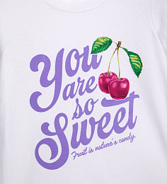 Футболка Sweet cherry от бренда Original Marines Белый Разноцветный