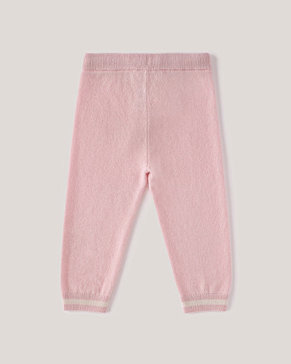 Джемпер и джоггеры розового цвета с принтом лошадки от бренда Anna Leon