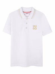 Поло White Logo от бренда HUGO