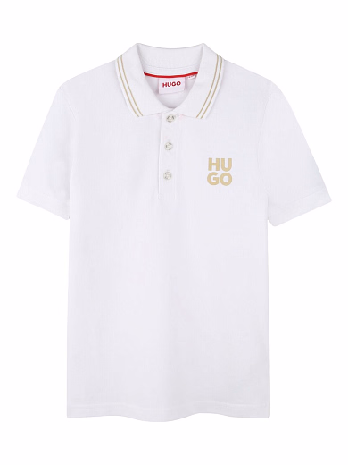 Поло White Logo от бренда HUGO