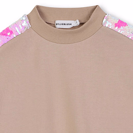 Свитшот Beige с пайетками от бренда Billieblush