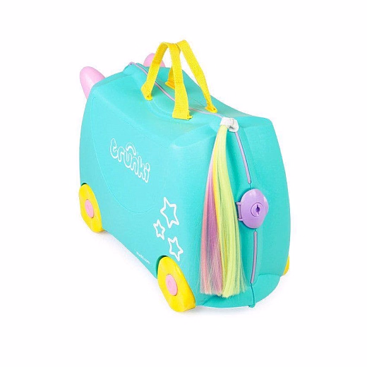 Чемодан на колесиках Единорог Уна от бренда Trunki