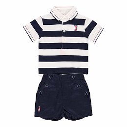 Боди в полоску и шорты от бренда Boboli