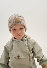 Шапка Knot merino fleece creme beige от бренда Peppihat