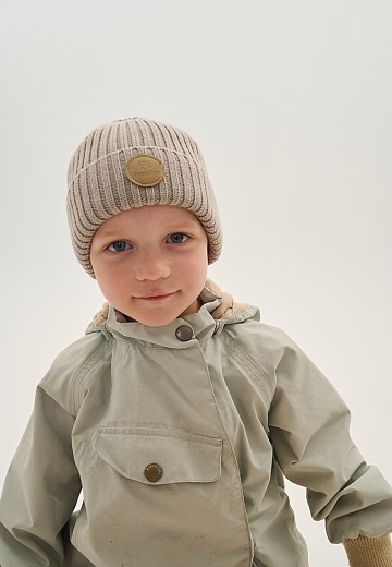 Шапка Knot merino fleece creme beige от бренда Peppihat