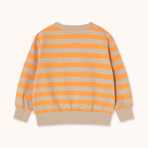 Свитшот Orange Stripes от бренда Tinycottons