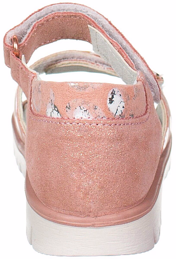 Сандалии с серебристым принтом от бренда PRIMIGI