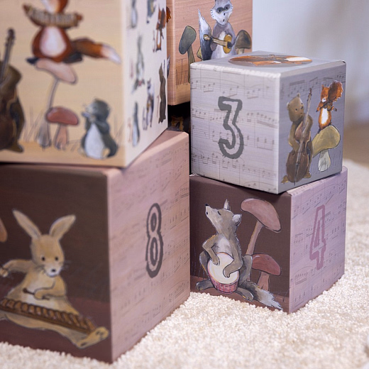 Кубики со счетом "Музыканты" от бренда Egmont Toys