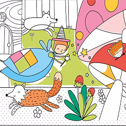 Раскраска Постер Magic Forest от бренда Apli Kids