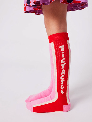 Гольфы Tic Tac Toe pink от бренда Bobo Choses