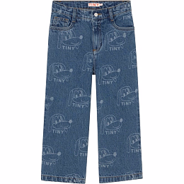 Джинсы Dogs Print от бренда Tinycottons