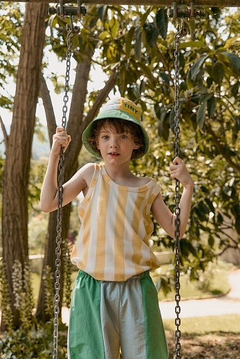 Майка Yellow stripes от бренда Tinycottons