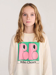 Лонгслив milk Booo Bo от бренда Bobo Choses