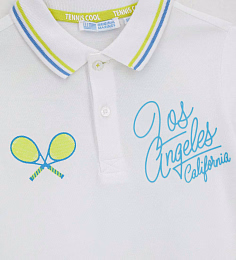 Поло с принтом теннисных ракеток от бренда Original Marines