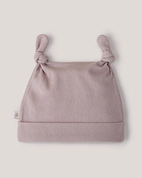 Набор шапок с ушками белого и бежевого цвета от бренда Anna Leon