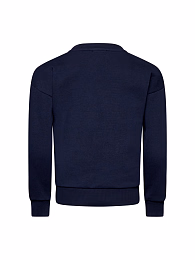 Свитшот темно-синий с надписью от бренда Trussardi