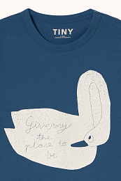 Футболка BLUE SWAN от бренда Tinycottons Синий