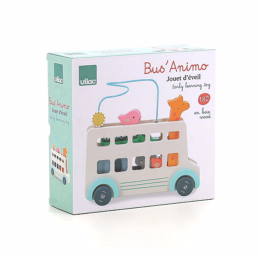 Автобус с животными от бренда Vilac