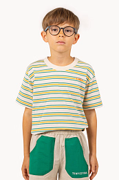 Футболка STRIPES MULTICOLOR от бренда Tinycottons Молочный