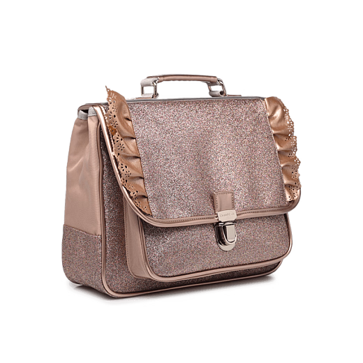 Портфель Small Flounces Glitter Copper от бренда Caramel et Cie