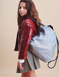 Сумка для обуви Blue Iridescent Butterfly от бренда Caramel et Cie