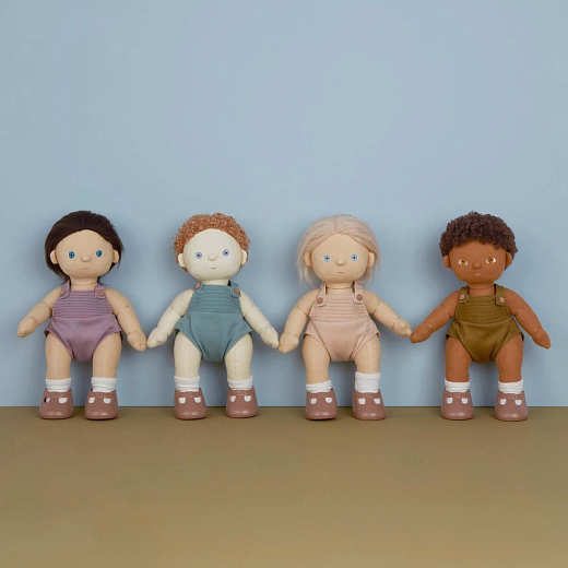 Кукла шарнирная Dinkums Dolls Button от бренда Olli Ella