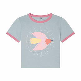 Футболка Dove от бренда Stella McCartney kids Серый