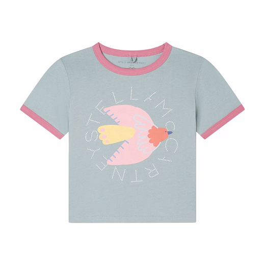 Футболка Dove от бренда Stella McCartney kids Серый