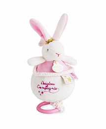 Музыкальная игрушка Кролик "Розовая звезда" от бренда Doudou et Compagnie