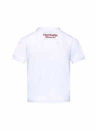 Футболка Checkered Logo от бренда Trussardi Белый