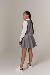 Жилет серого цвета и юбка от бренда NOT A TOY