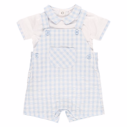 Боди и полукомбинезон в клетку виши от бренда Boboli