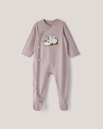 Набор комбинезонов розового и белого цвета с принтом от бренда Anna Leon