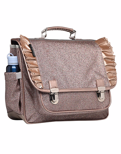 Портфель Medium Froufous Glitter Cooper Pink от бренда Caramel et Cie