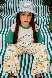 Брюки Blooming lemon от бренда Tinycottons