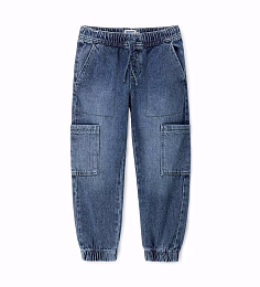 Джинсы-джоггеры с выбеленным эффектом от бренда Original Marines