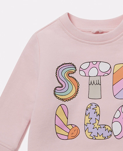 Свитшот Woodland Lettering от бренда Stella McCartney kids