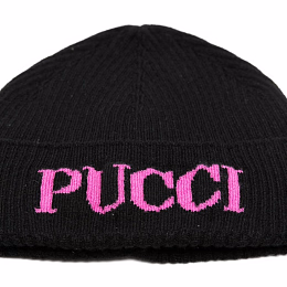 Шапка Black Logo Orchidee от бренда Emilio Pucci