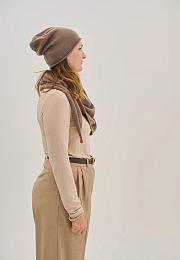Шапка Boone cashmere brown от бренда Peppihat