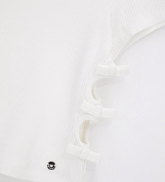 Футболка White Bows от бренда Original Marines Молочный