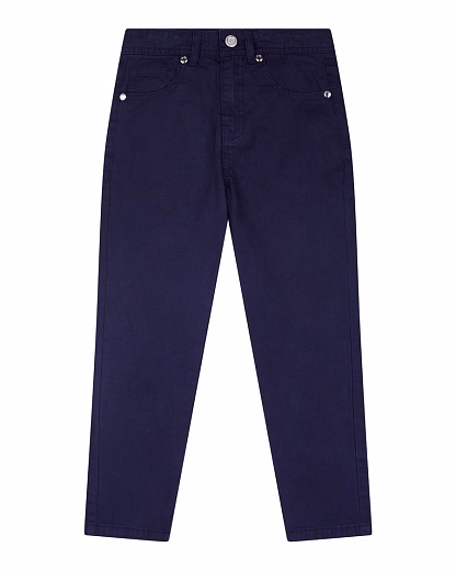 Брюки чинос темно-синего цвета от бренда Trussardi