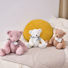 Мишка розового цвета, 25 см от бренда Doudou et Compagnie
