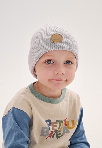 Шапка Knot merino pearl grey от бренда Peppihat