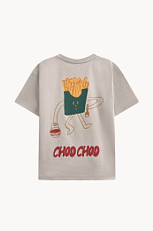 Футболка French Fries от бренда CHOOCHOO Серый