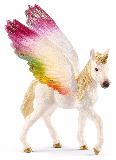 Детеныш крылатого радужного единорога от бренда SCHLEICH