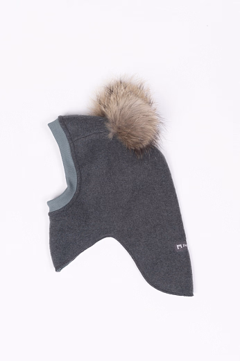 Шапка-шлем Double fur Green от бренда Peppihat