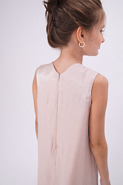 Платье бежевое с блеском от бренда NOT A TOY