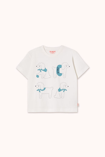 Футболка Poodle от бренда Tinycottons Белый